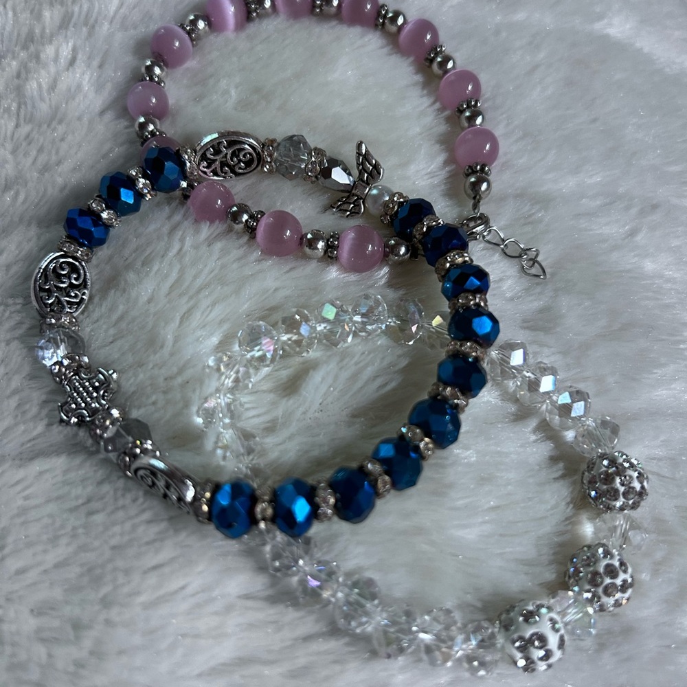 Elegant Multicolor Beaded Bracelet Set